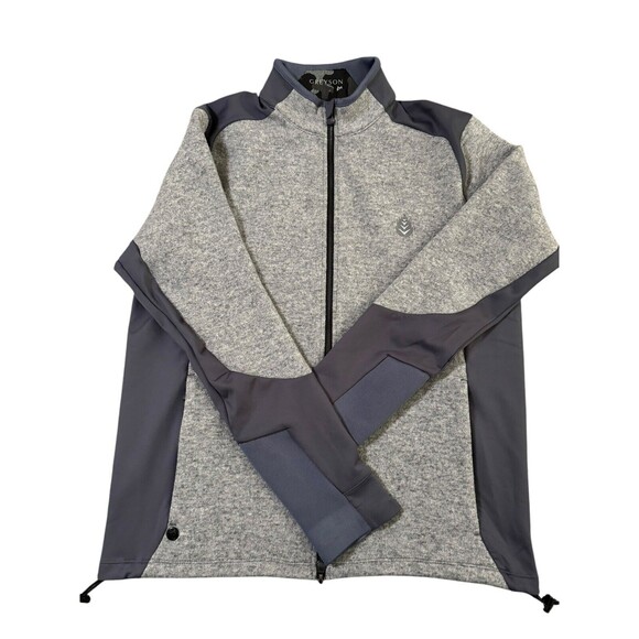 Greyson Sequoia Lux Hybrid Full Zip Golf Jacket‎ Heather Gray Size Medium - Picture 7 of 10